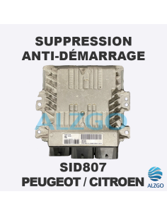 SUPPRESSION ANTI DEMARRAGE SID807 PEUGEOT / CITROEN