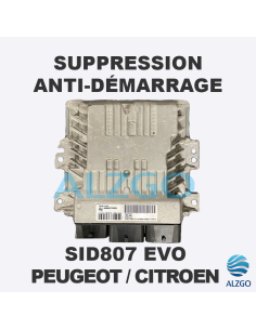 SUPPRESSION ANTI DEMARRAGE SID807EVO PEUGEOT / CITROEN