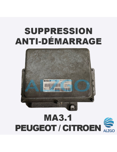 SUPPRESSION ANTI DEMARRAGE MA3.1 PEUGEOT / CITROEN