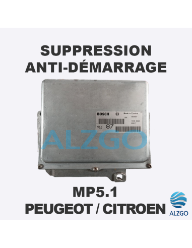 SUPPRESSION ANTI DEMARRAGE MP5.1 PEUGEOT / CITROEN