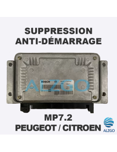 SUPPRESSION ANTI DEMARRAGE MP7.2 PEUGEOT / CITROEN