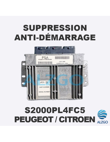 SUPPRESSION ANTI DEMARRAGE S2000PL4FC5 PEUGEOT / CITROEN