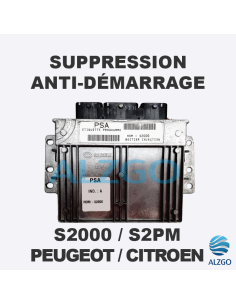 SUPPRESSION ANTI DEMARRAGE S2000 / S2PM PEUGEOT / CITROEN