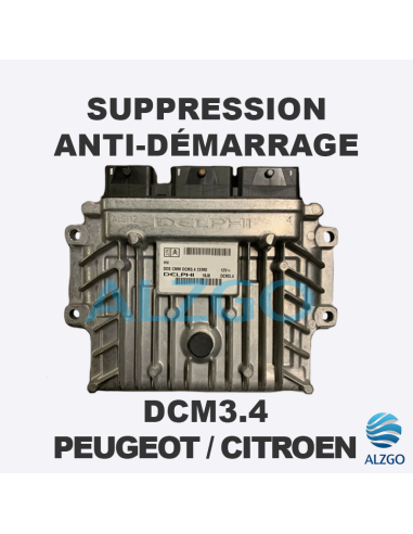 SUPPRESSION ANTI DEMARRAGE DCM3.4 PEUGEOT / CITROEN