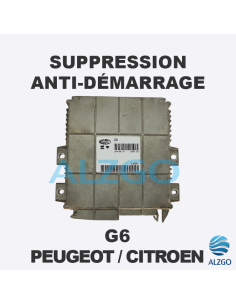 SUPPRESSION ANTI DEMARRAGE G6 PEUGEOT / CITROEN