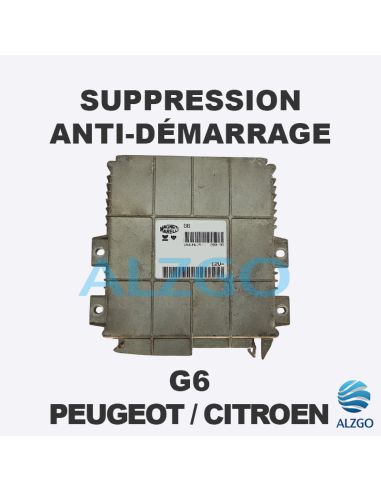 SUPPRESSION ANTI DEMARRAGE G6 PEUGEOT / CITROEN