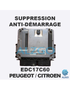 SUPPRESSION ANTI DEMARRAGE EDC17C60 PEUGEOT / CITROEN