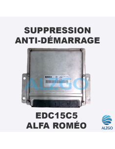 SUPPRESSION ANTI DEMARRAGE EDC15C5 ALFA ROMEO