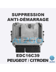 SUPPRESSION ANTI DEMARRAGE EDC16C39 PEUGEOT / CITROEN