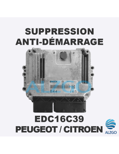 SUPPRESSION ANTI DEMARRAGE EDC16C39 PEUGEOT / CITROEN