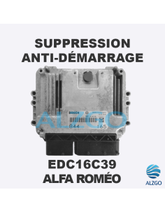 SUPPRESSION ANTI DEMARRAGE EDC16C39 ALFA ROMEO