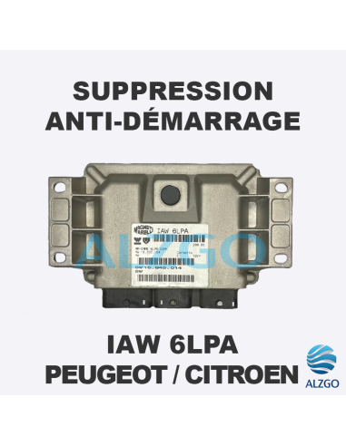 SUPPRESSION ANTI DEMARRAGE IAW 6LPA PEUGEOT / CITROEN