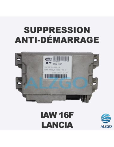 SUPPRESSION ANTI DEMARRAGE IAW 16F LANCIA