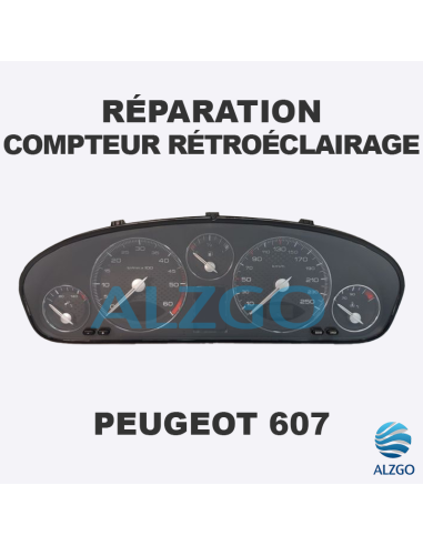 FORFAIT REPARATION RETROECLAIRAGE COMPTEUR PEUGEOT 607