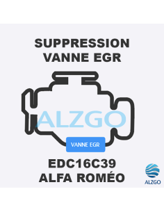 FORFAIT SUPPRESSION VANNE EGR ALFA ROMEO EDC16C39