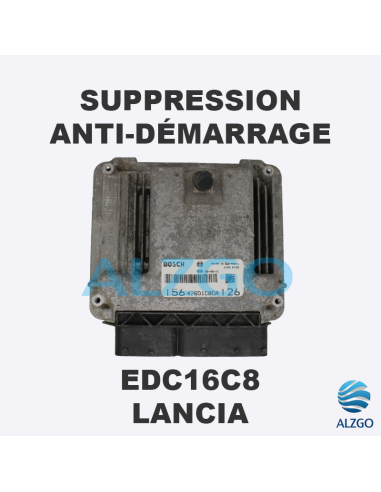 SUPPRESSION ANTI DEMARRAGE EDC16C8 LANCIA