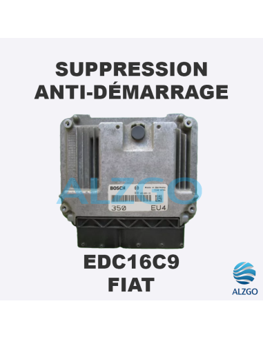 SUPPRESSION ANTI DEMARRAGE EDC16C9 FIAT