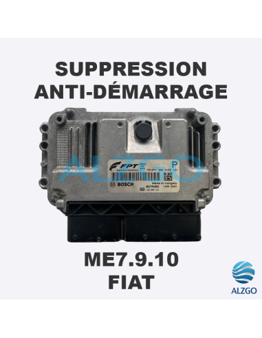 SUPPRESSION ANTI DEMARRAGE ME7.9.10 FIAT