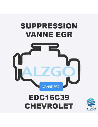 FORFAIT SUPPRESSION VANNE EGR CHEVROLET EDC16C39