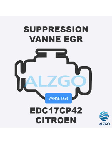 FORFAIT SUPPRESSION VANNE EGR CITROEN EDC17CP42