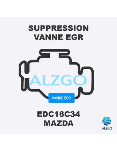 FORFAIT SUPPRESSION VANNE EGR MAZDA EDC16C34