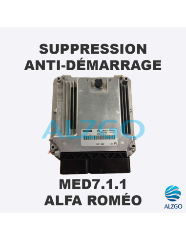 SUPPRESSION ANTI DEMARRAGE MED7.1.1 ALFA ROMEO