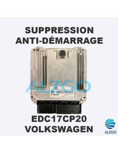 SUPPRESSION ANTI DEMARRAGE EDC17CP20 VOLKSWAGEN