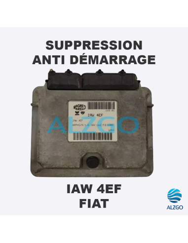 SUPPRESSION ANTI DEMARRAGE IAW 4EF FIAT