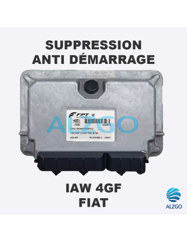 SUPPRESSION ANTI DEMARRAGE IAW 4GF FIAT