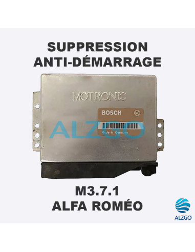 SUPPRESSION ANTI DEMARRAGE M3.7.1 ALFA ROMEO