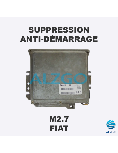 SUPPRESSION ANTI DEMARRAGE M2.7 FIAT