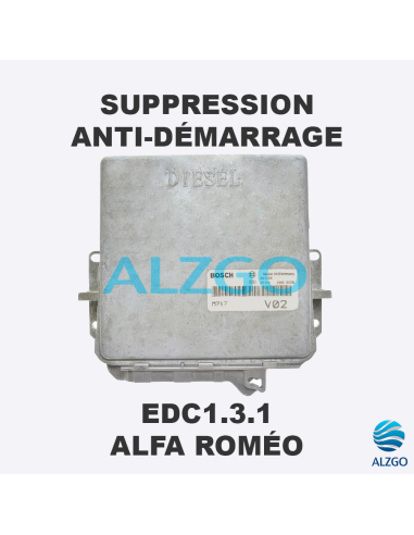 SUPPRESSION ANTI DEMARRAGE EDC1.3.1 ALFA ROMEO