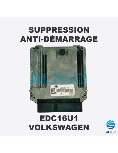 SUPPRESSION ANTI DEMARRAGE EDC16U1 VOLKSWAGEN