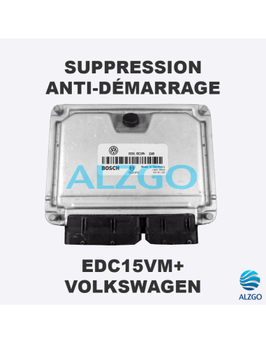 SUPPRESSION ANTI DEMARRAGE EDC15VM+ VOLKSWAGEN