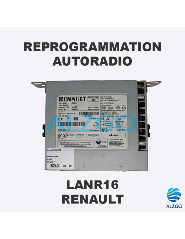REPROGRAMMATION AUTORADIO RENAULT LANR16