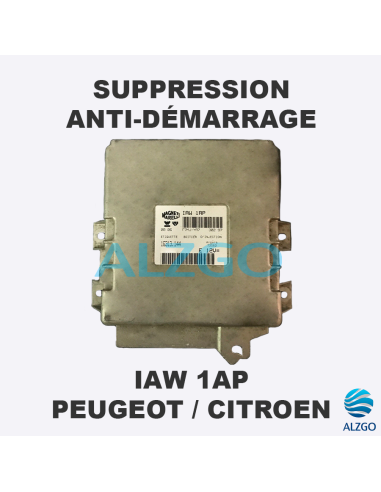 SUPPRESSION ANTI DEMARRAGE IAW 1AP PEUGEOT / CITROEN