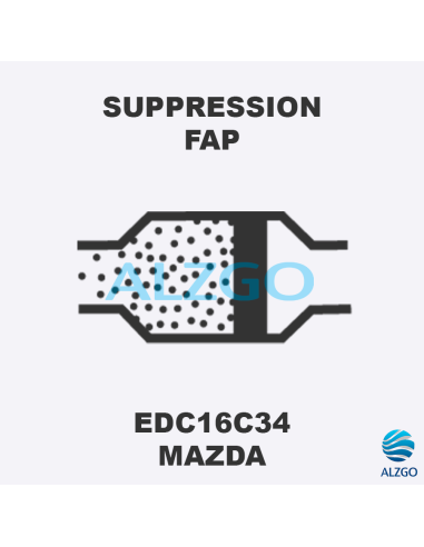 FORFAIT SUPPRESSION FAP MAZDA EDC16C34