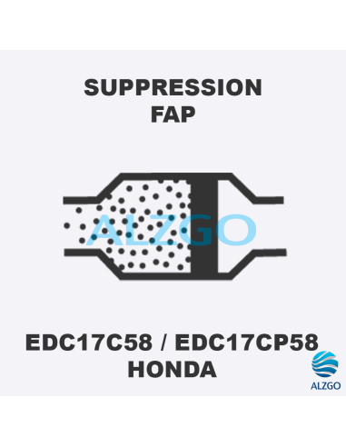 FORFAIT SUPPRESSION FAP HONDA EDC17C58/EDC17CP58