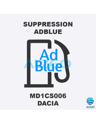 SUPPRESSION ADBLUE DACIA MD1CS006