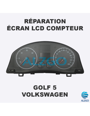 REPARATION ECRAN LCD COMPTEUR VOLKSWAGEN GOLF 5