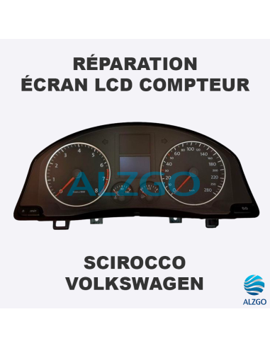 REPARATION ECRAN LCD COMPTEUR VOLKSWAGEN SCIROCCO