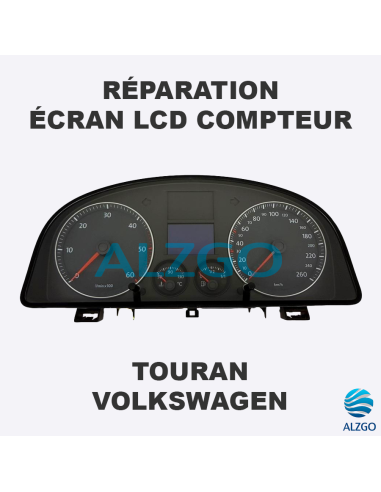 REPARATION ECRAN LCD COMPTEUR VOLKSWAGEN TOURAN