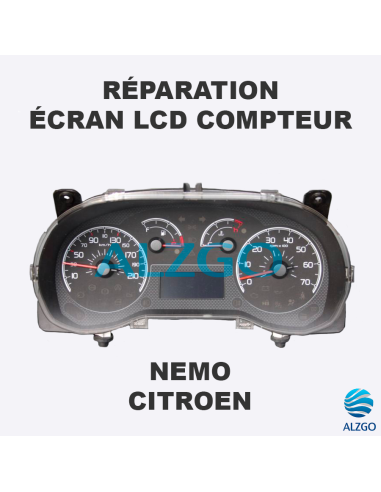 REPARATION ECRAN LCD COMPTEUR CITROEN NEMO
