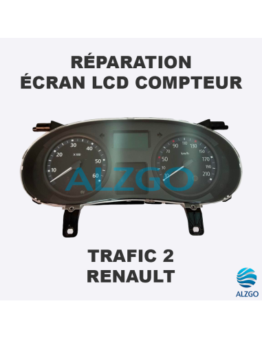 REPARATION ECRAN LCD COMPTEUR RENAULT TRAFIC 2