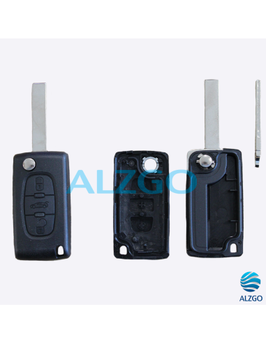 COQUE CLEF PEUGEOT / CITROËN 3 BOUTONS HU83