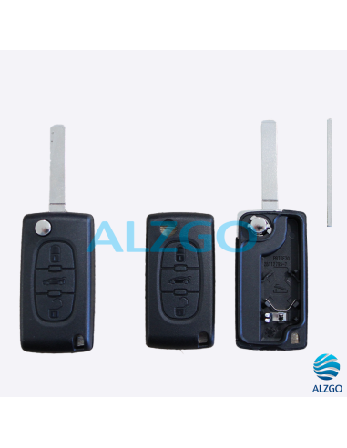 COQUE CLEF PEUGEOT/ CITROEN 3 BOUTONS VA2