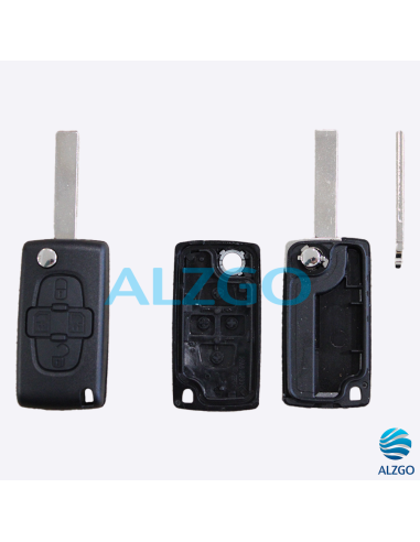 COQUE CLEF PEUGEOT / CITROEN 4 BOUTONS HU83