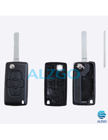 COQUE CLEF PEUGEOT / CITROEN 4 BOUTONS VA2