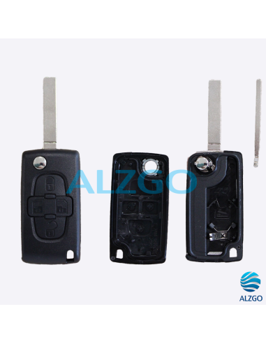 COQUE CLEF PEUGEOT / CITROEN 4 BOUTONS VA2
