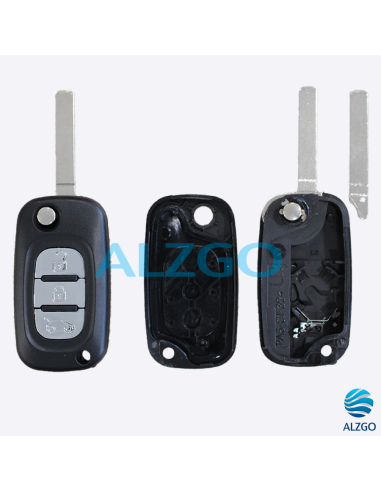 COQUE CLEF RENAULT 3 BOUTONS VA2